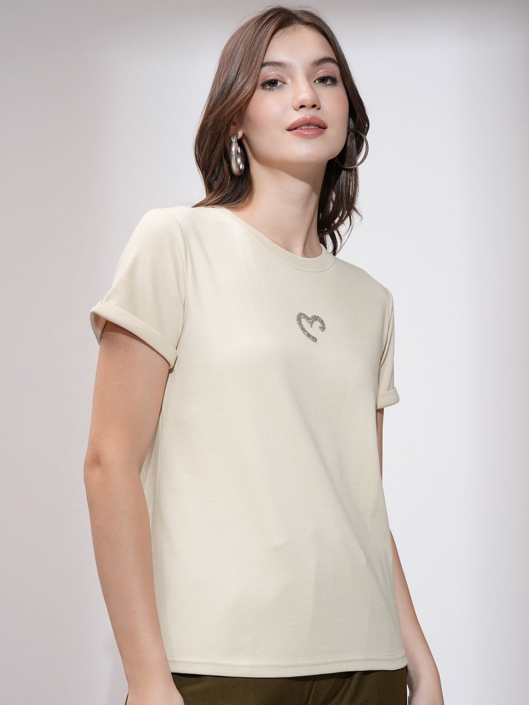

Tokyo Talkies Women T-shirt, Beige