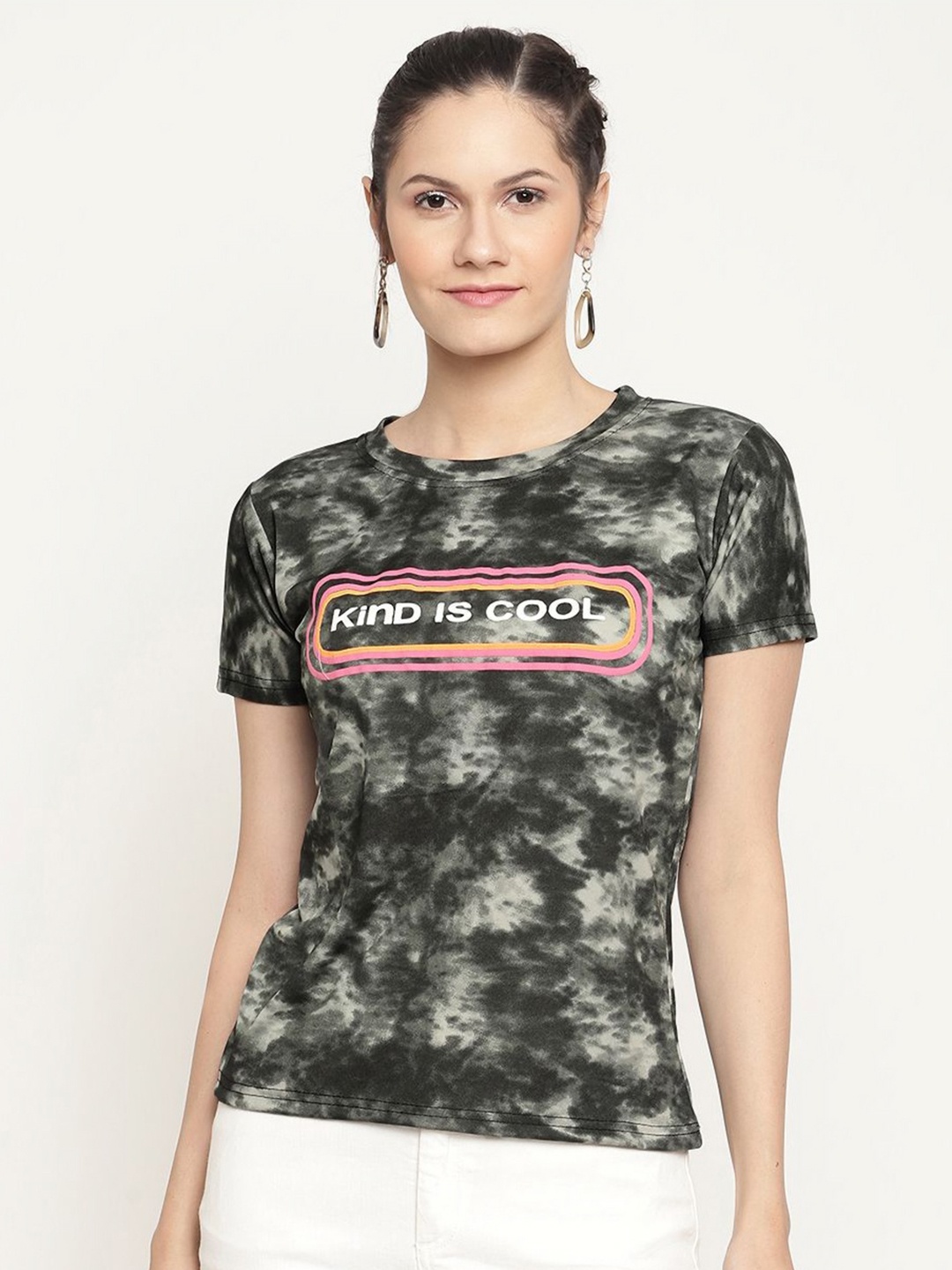 

SHAHVEER CREATION Women Printed T-shirt, Green
