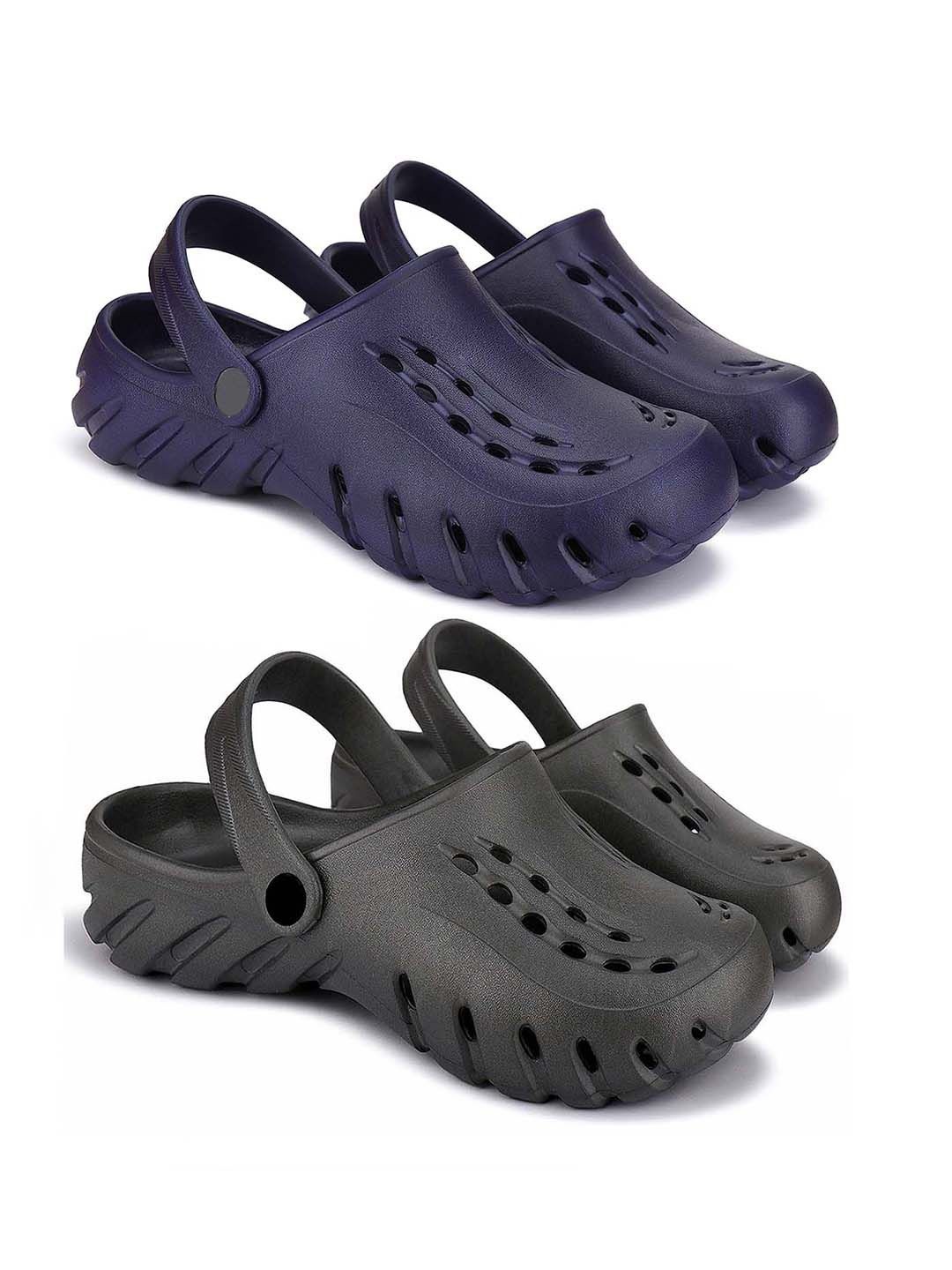 

BERSACHE Men Clogs, Navy blue