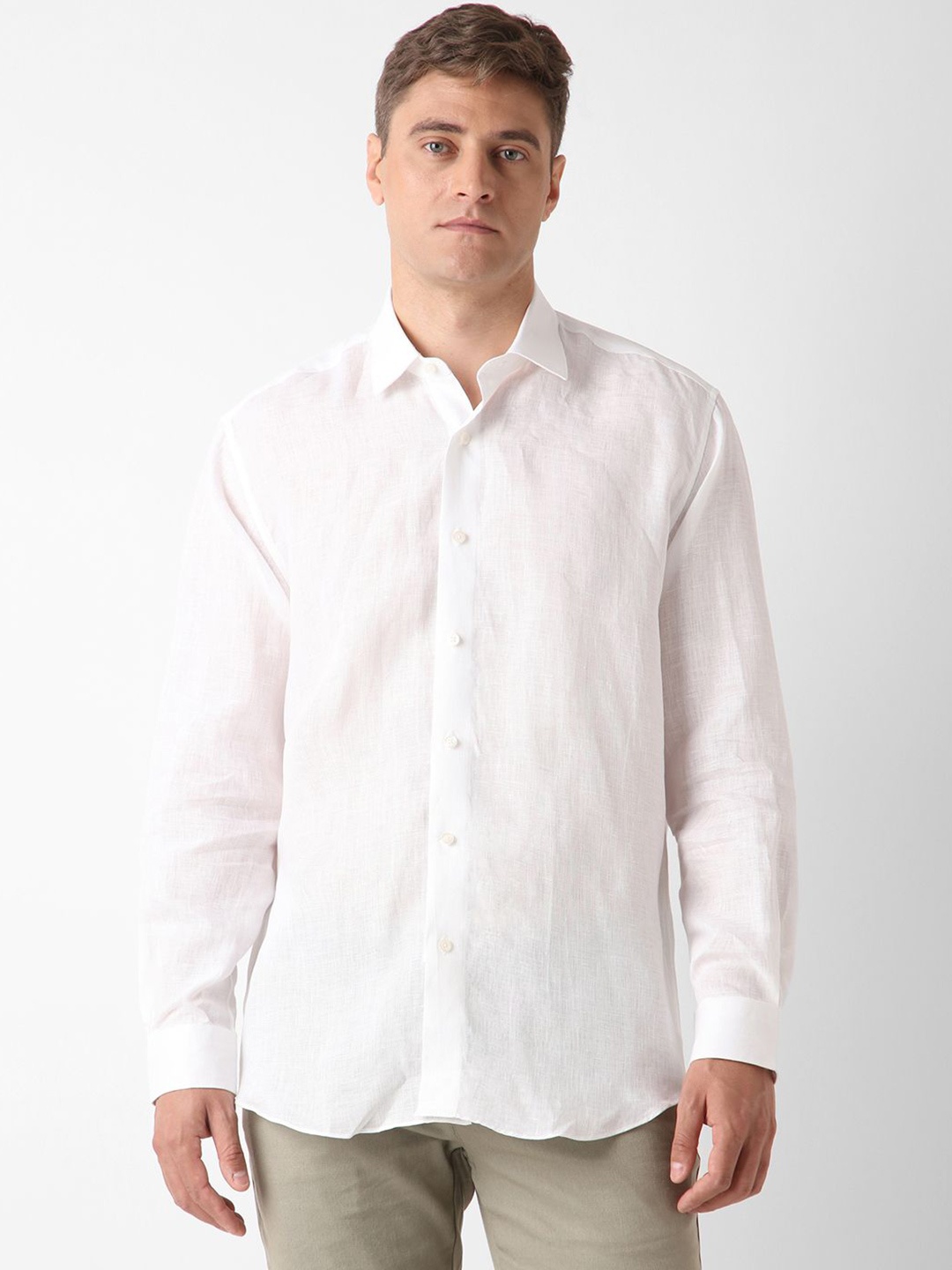 

Luxure by Louis Philippe Men Classic Opaque Formal Shirt, White