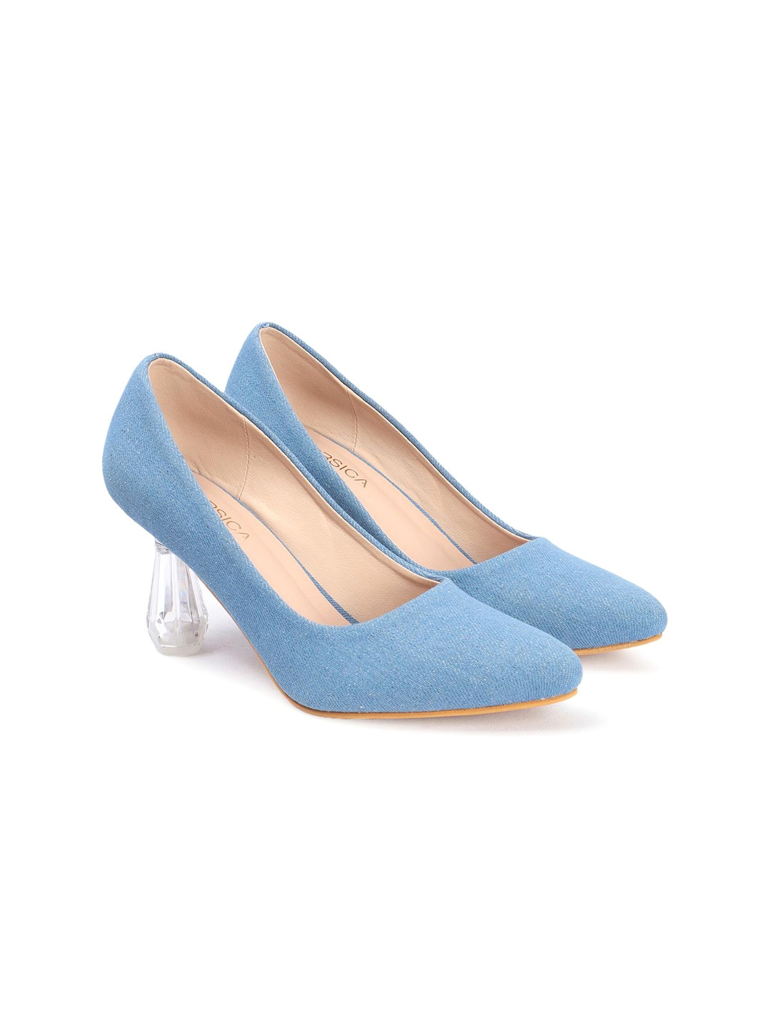 

CORSICA Embellished Party Block Pumps, Blue