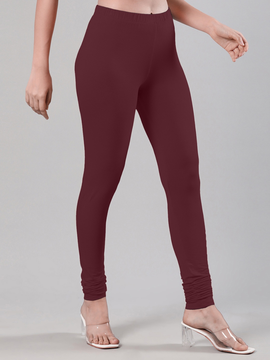 

Femmora Churidar Length Leggings, Maroon