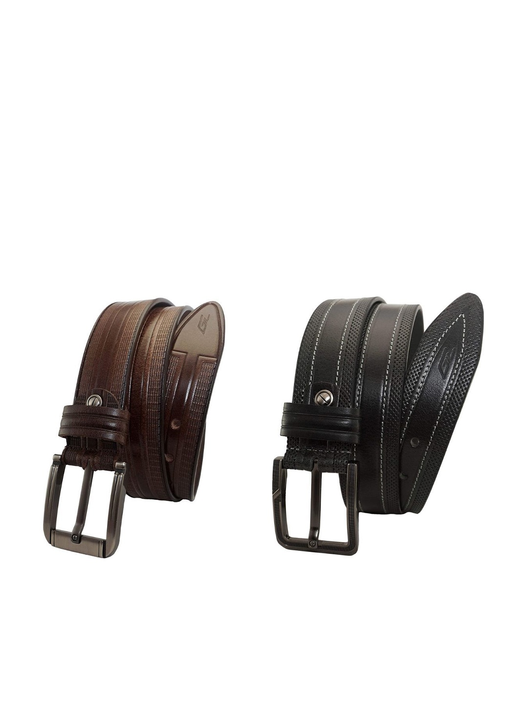 

GIL Men 2 Leather Belt, Brown