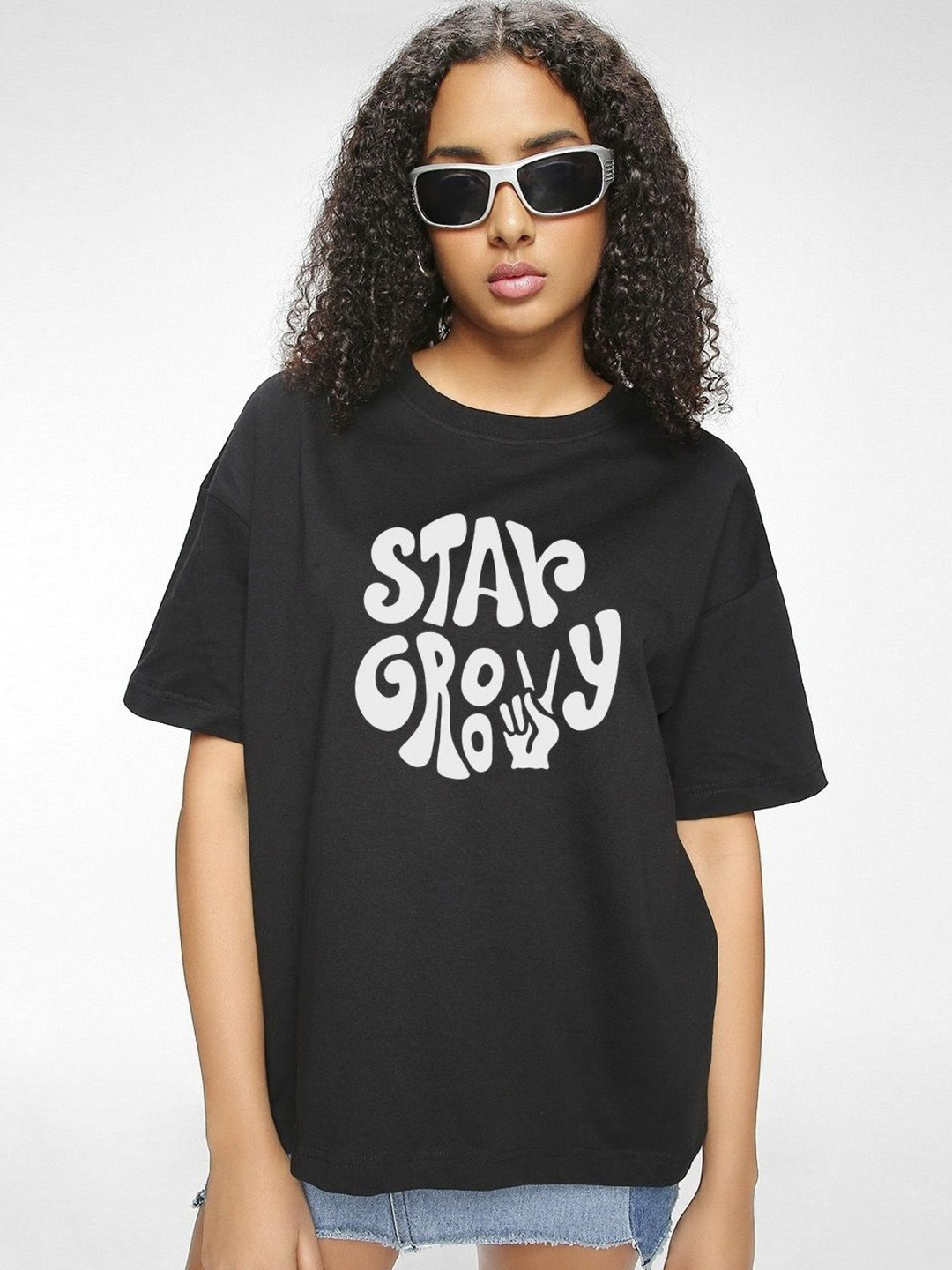 

SZN Typography Printed T-shirt, Black