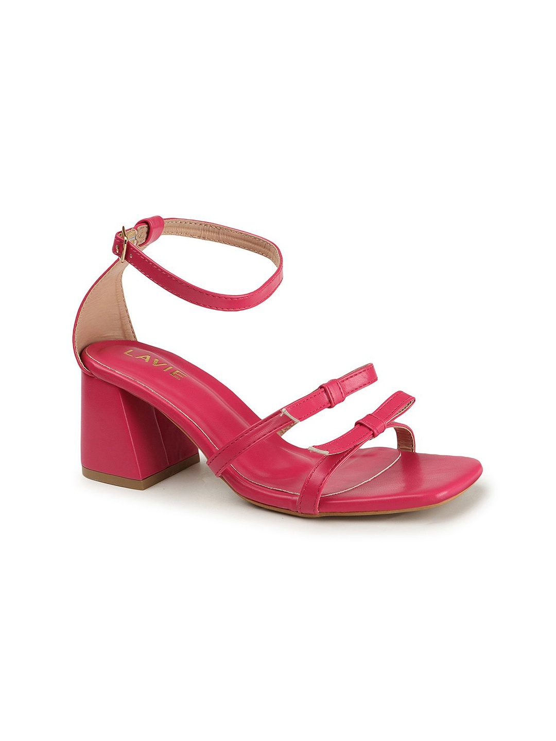 

Lavie Block Sandals with Bows, Magenta