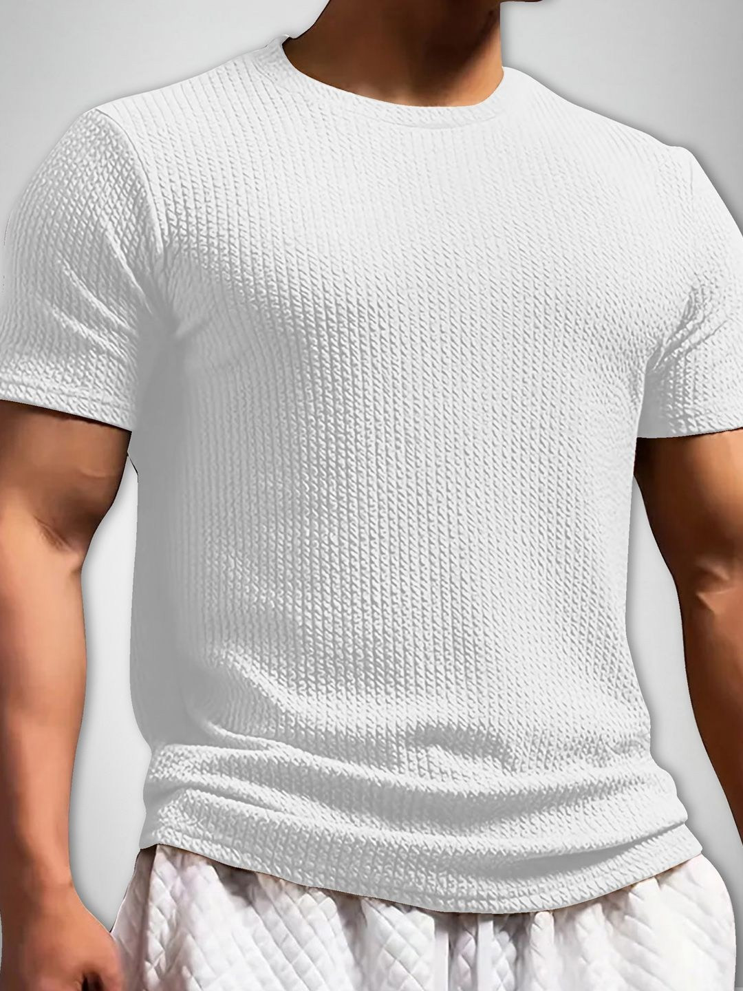 

SZN Men T-shirt, White
