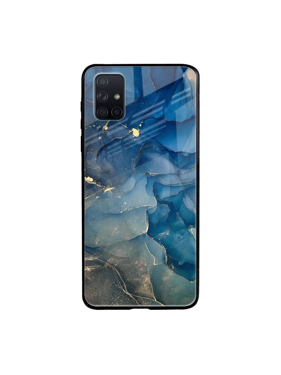 

QRIOH Quirky Printed Samsung Galaxy A71 Back Case Mobile Accessories, Blue