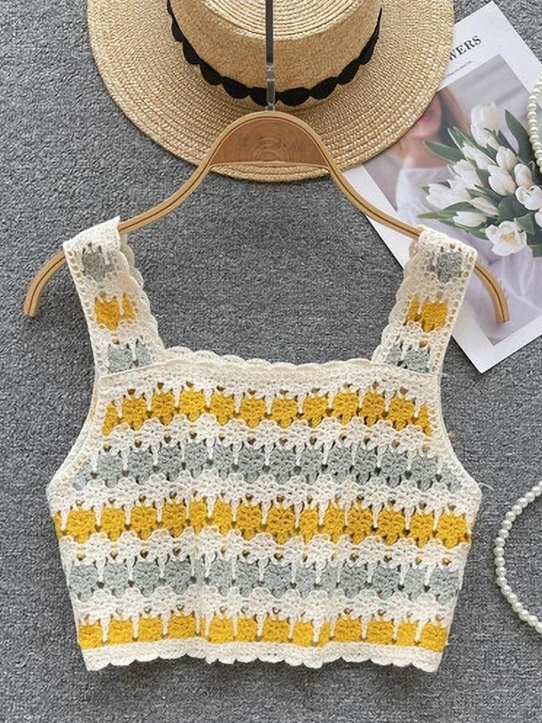 

YLCOMPANY Print Top, Yellow