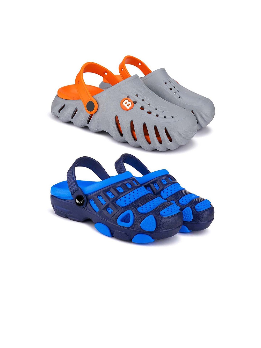 

BERSACHE Boys Pack Of 2 Clogs, Navy blue