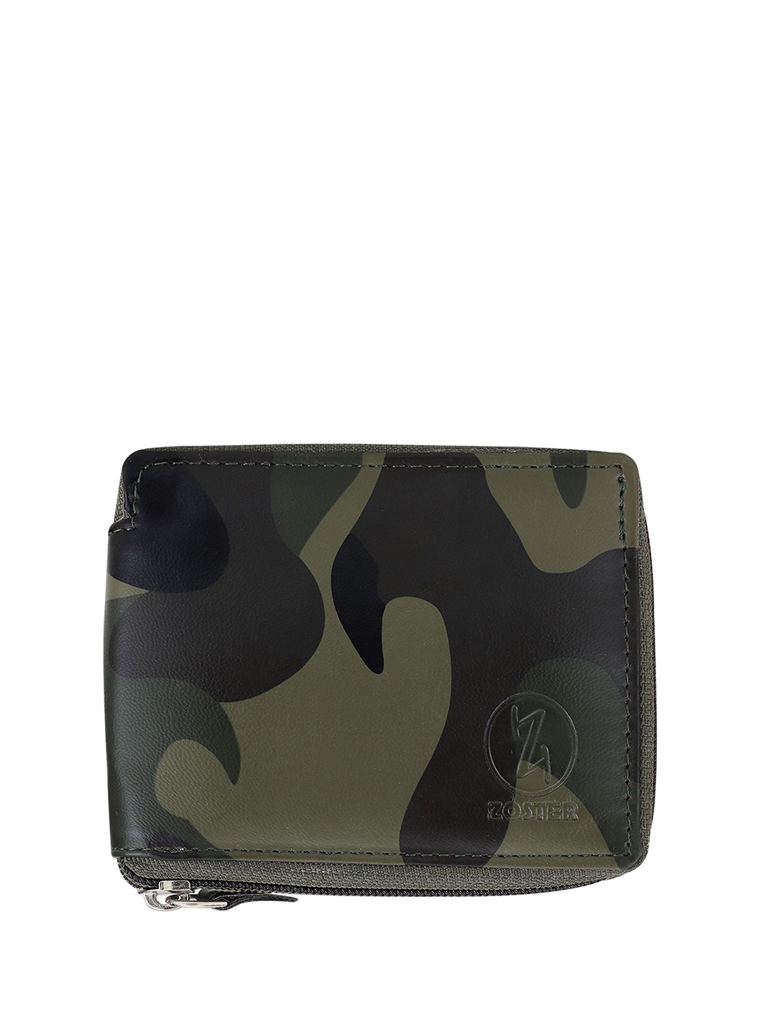 

ZOSTER Women Camouflage Zip Around Wallet, Black