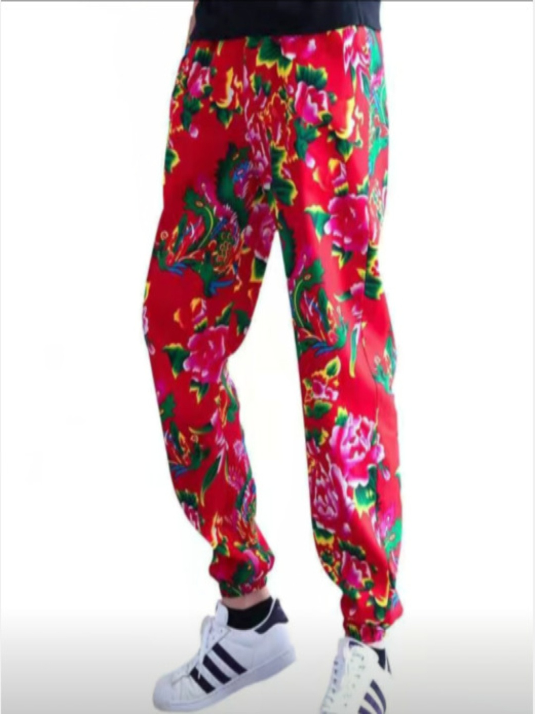 

HERE&NOW Men Floral Joggers Trousers, Multi