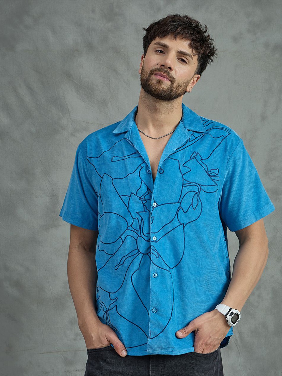 

FUGAZEE Men Opaque Casual Shirt, Blue