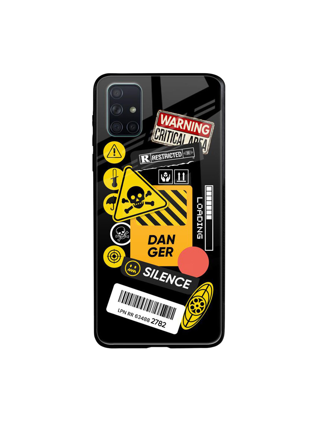 

QRIOH Typography Printed Samsung Galaxy A71 Back Case Mobile Accessories, Black