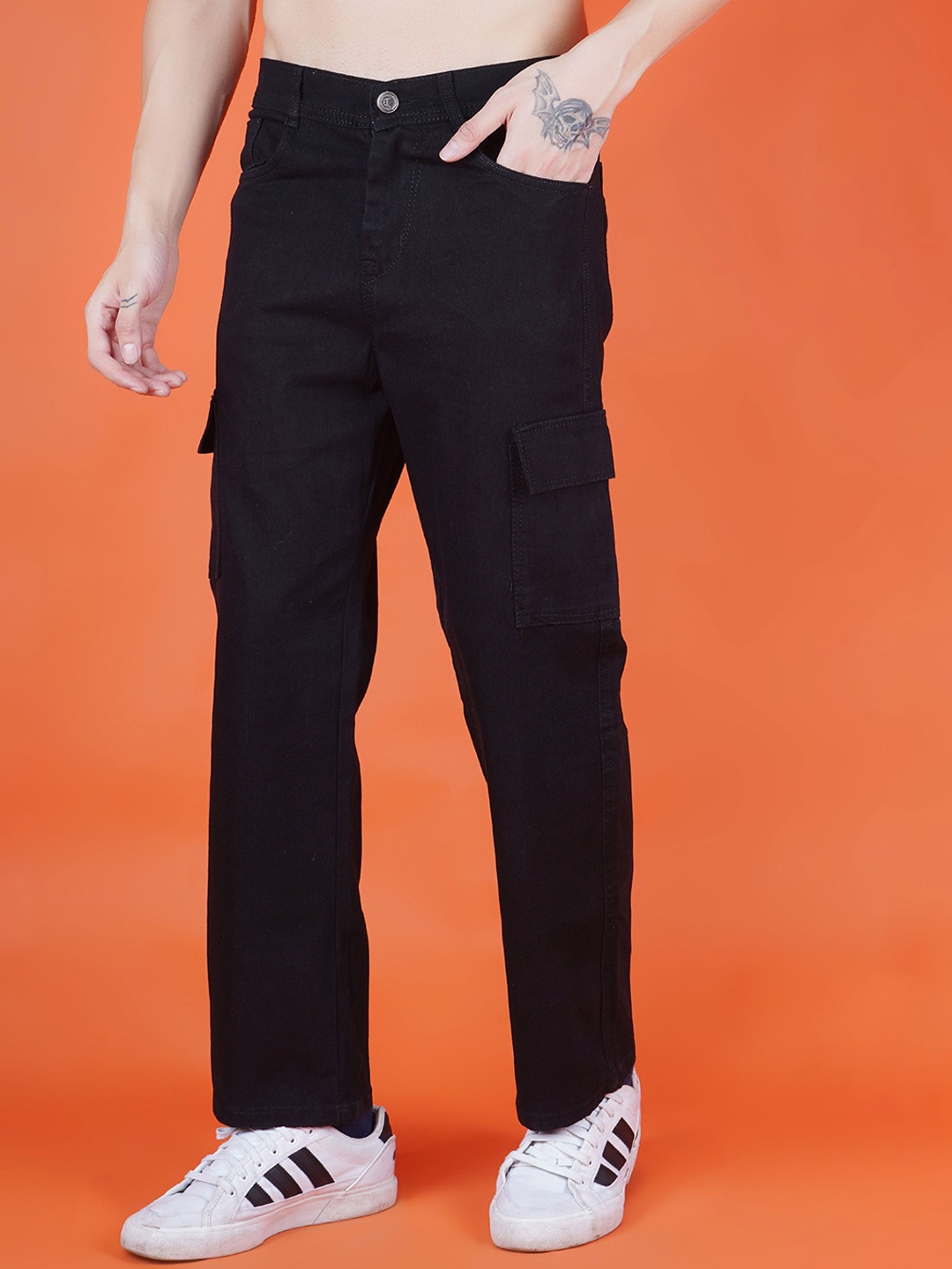 

Moda Rapido Men Classic Boyfriend Fit Stretchable Jeans, Black