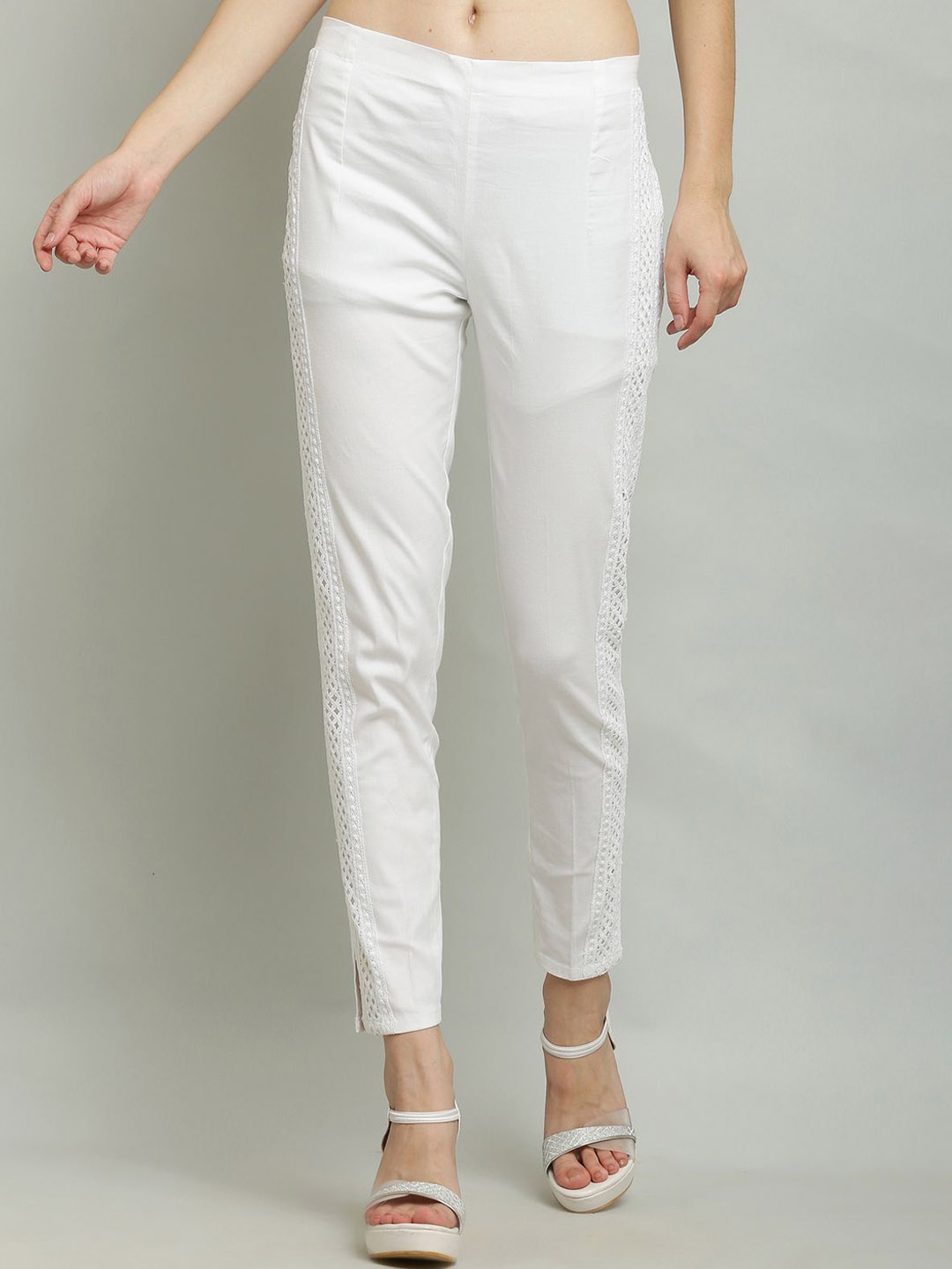

Sellingsea Women Trousers, White