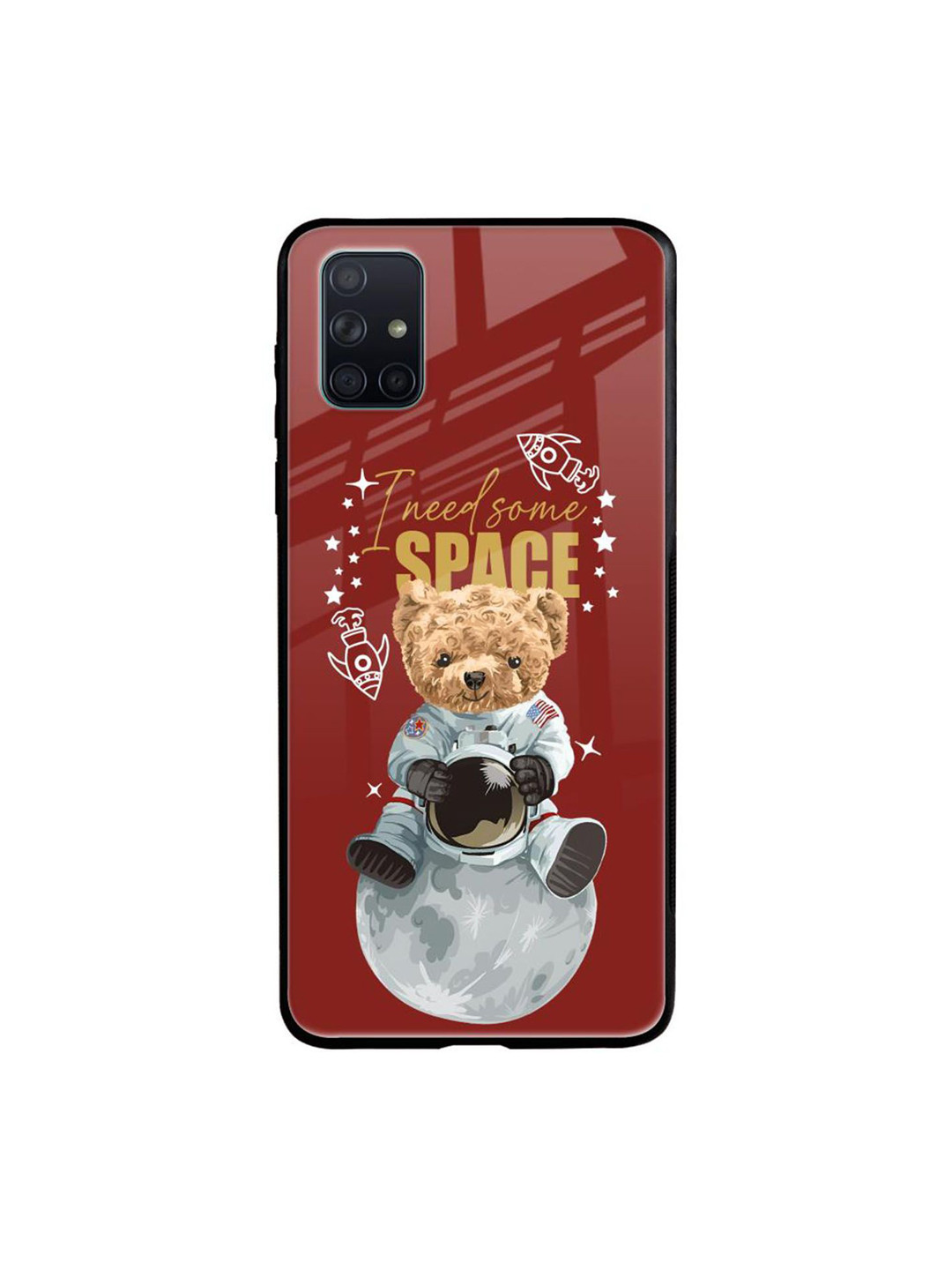 

QRIOH Typography Printed Samsung Galaxy A71 Back Case Mobile Accessories, Maroon