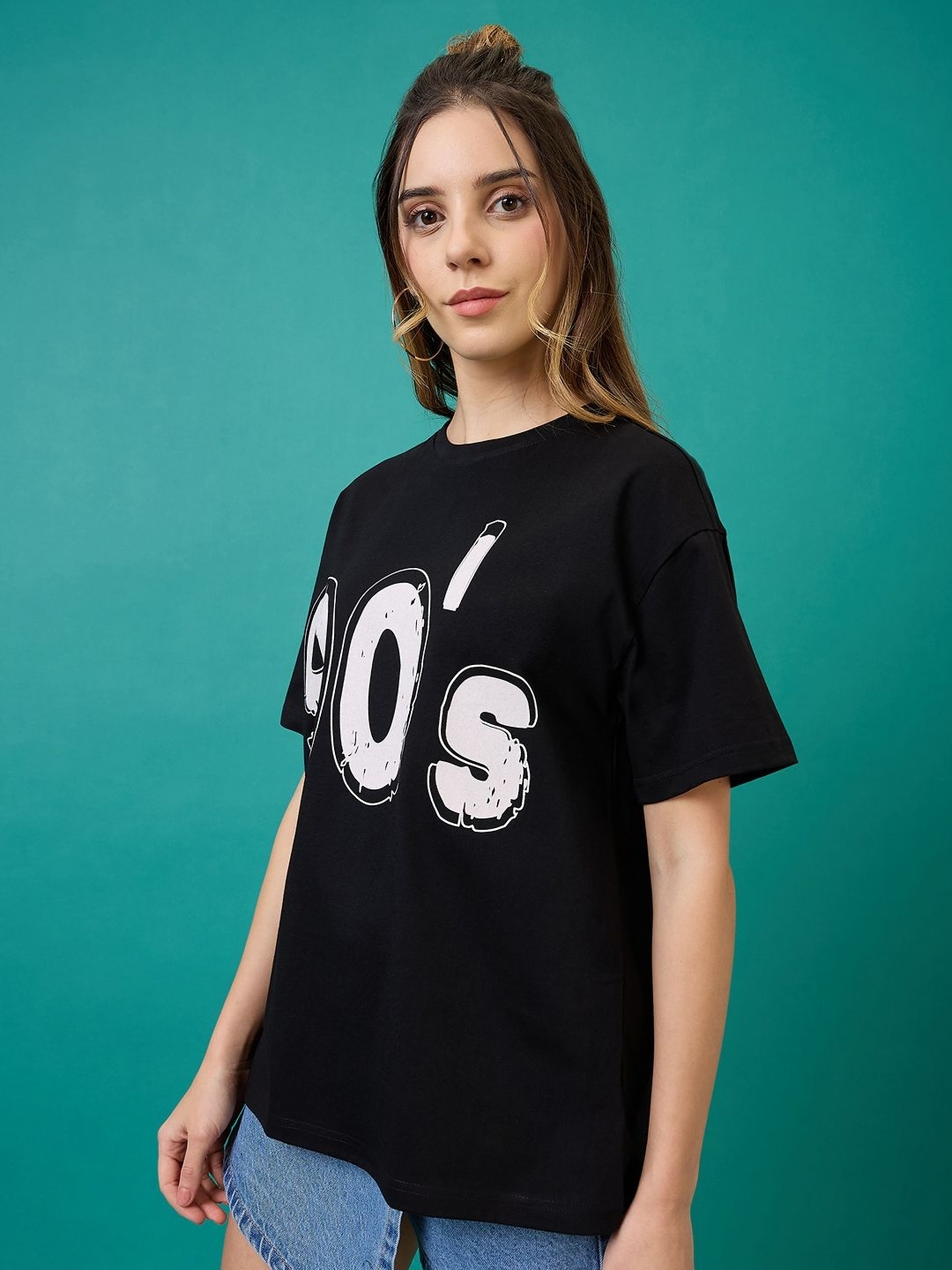 

Mast & Harbour Women Printed Pockets T-shirt, Black