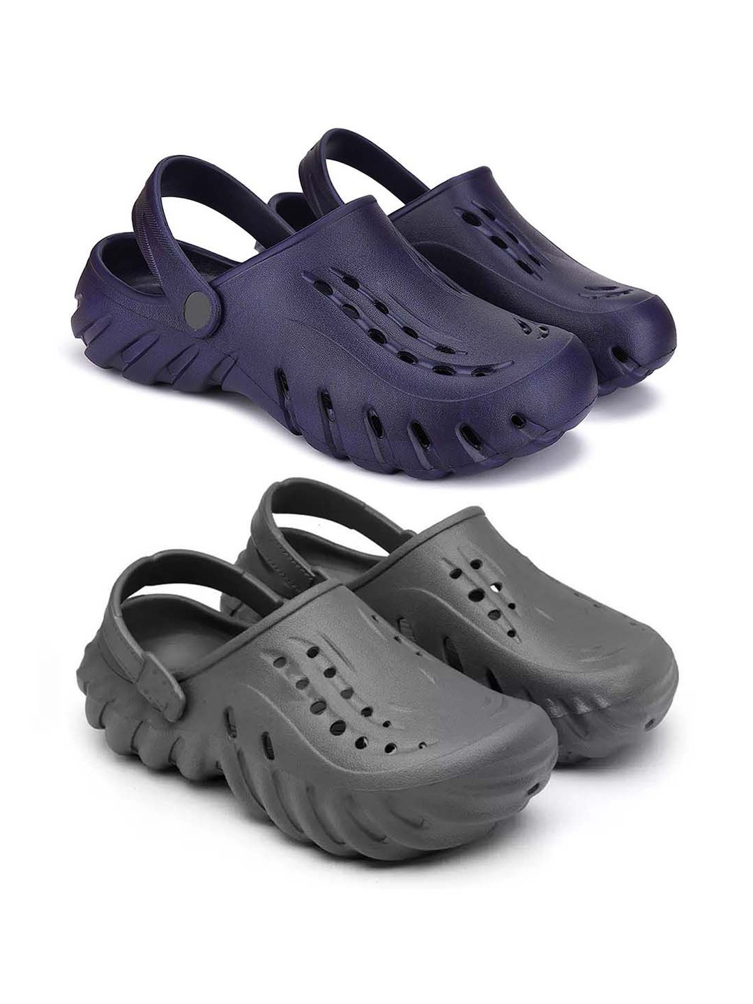 

BERSACHE Men Clogs, Navy blue