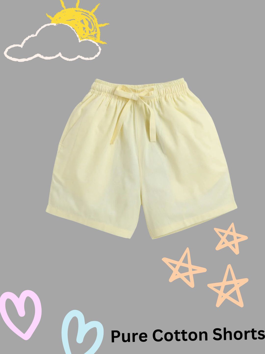 

BAESD Unisex Kids Sports Shorts, Yellow