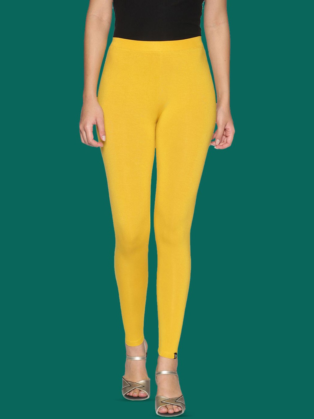 

TWIN BIRDS Women Viscose Blend Solid Canary Bird Ankle Length Legging, Yellow