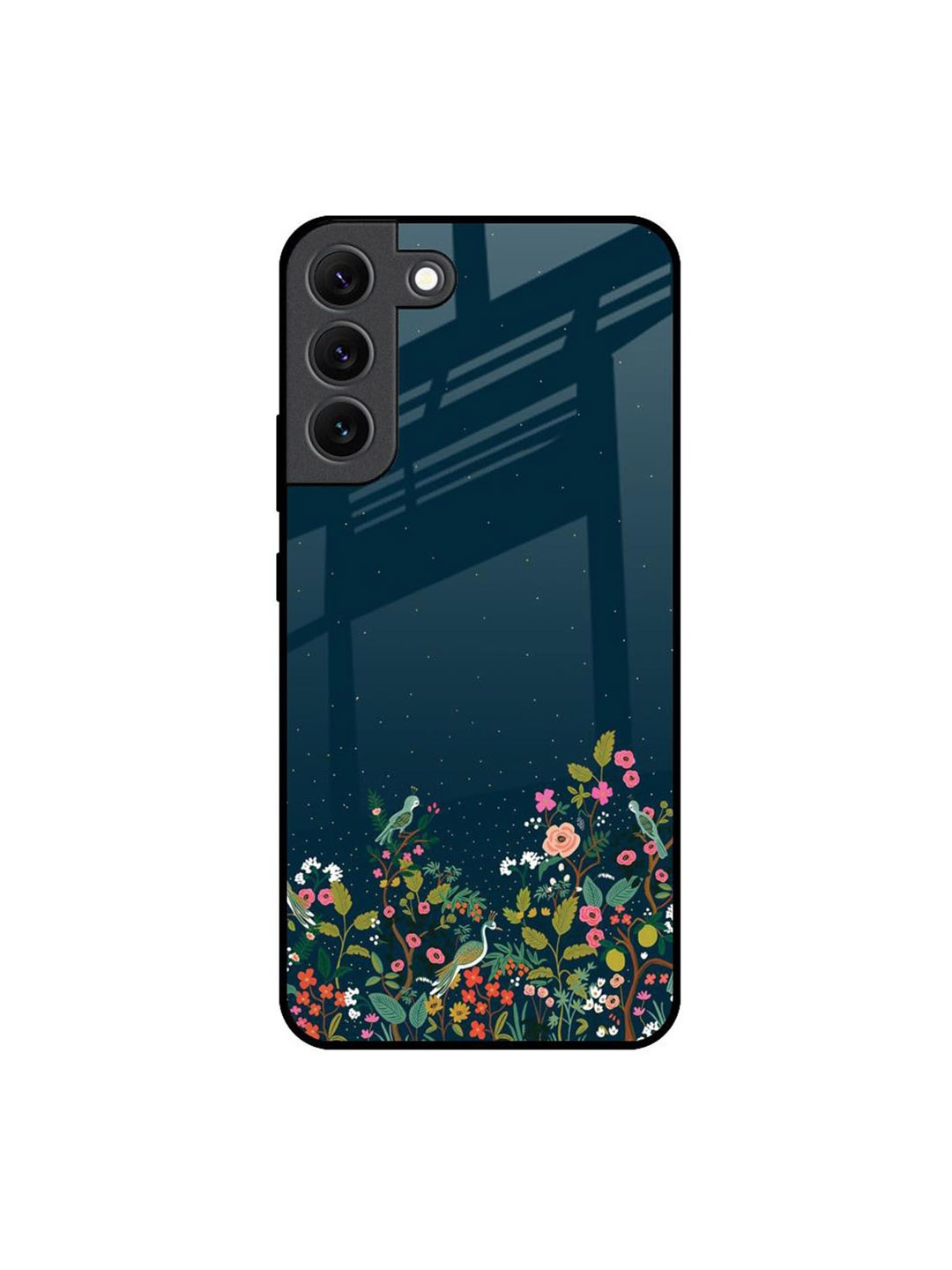 

QRIOH Floral Printed Samsung Galaxy S22 Back Case Mobile Accessories, Green