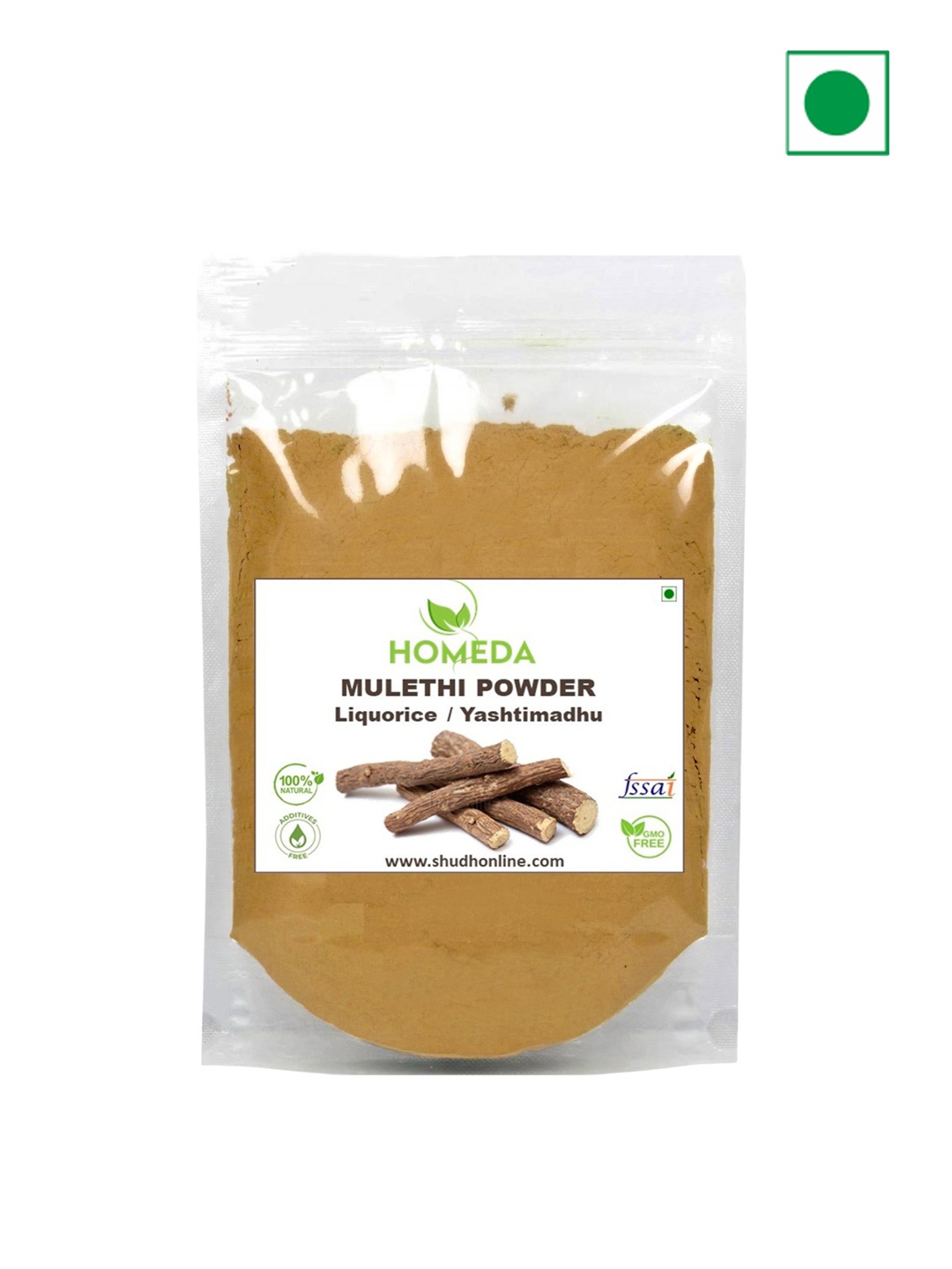 

Homeda Natural Mulethi Powder Skin & Hair - 1000 g, Brown
