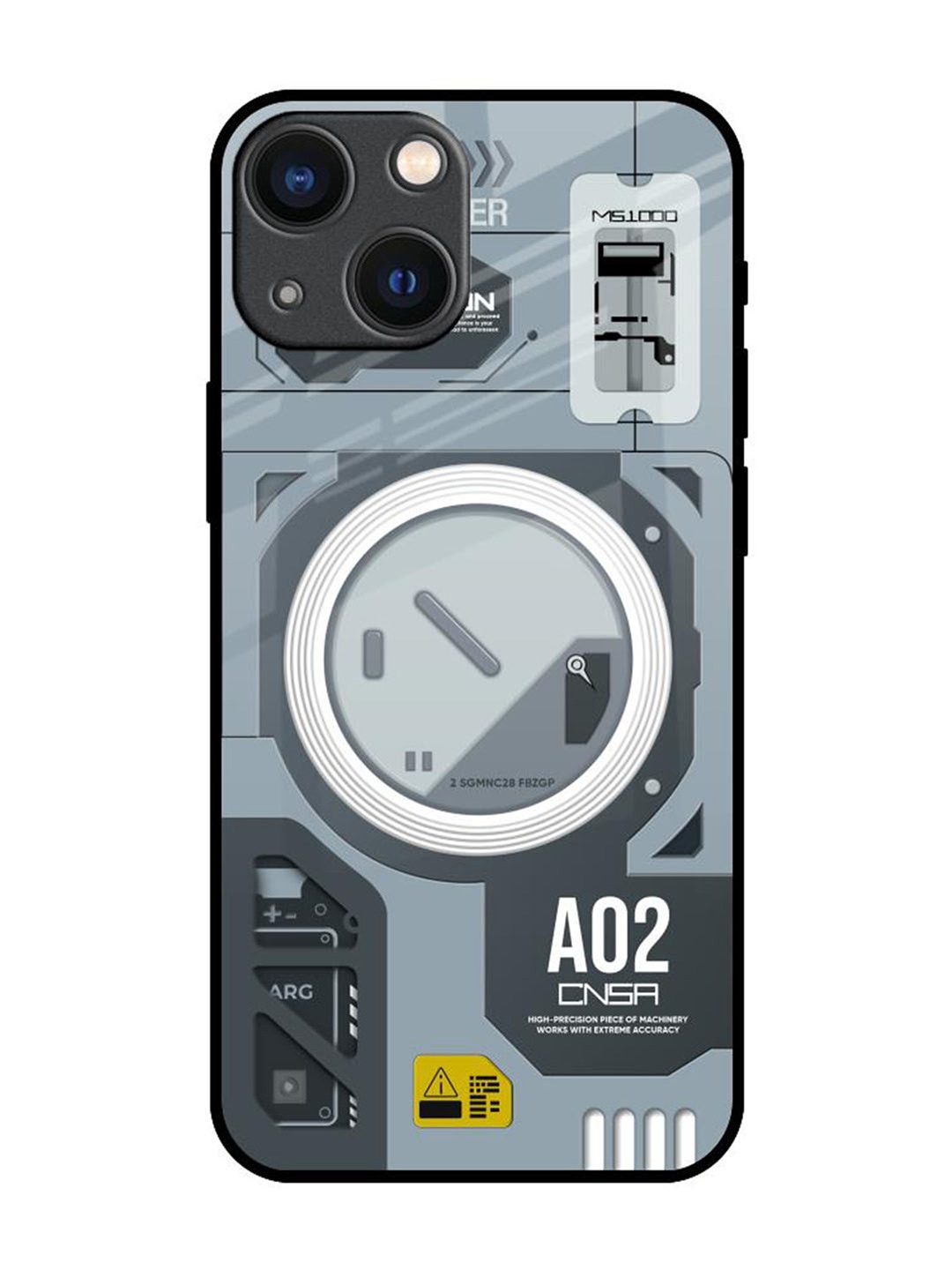 

QRIOH Typography Printed iPhone 14 Plus Back Case Mobile Accessories, Grey