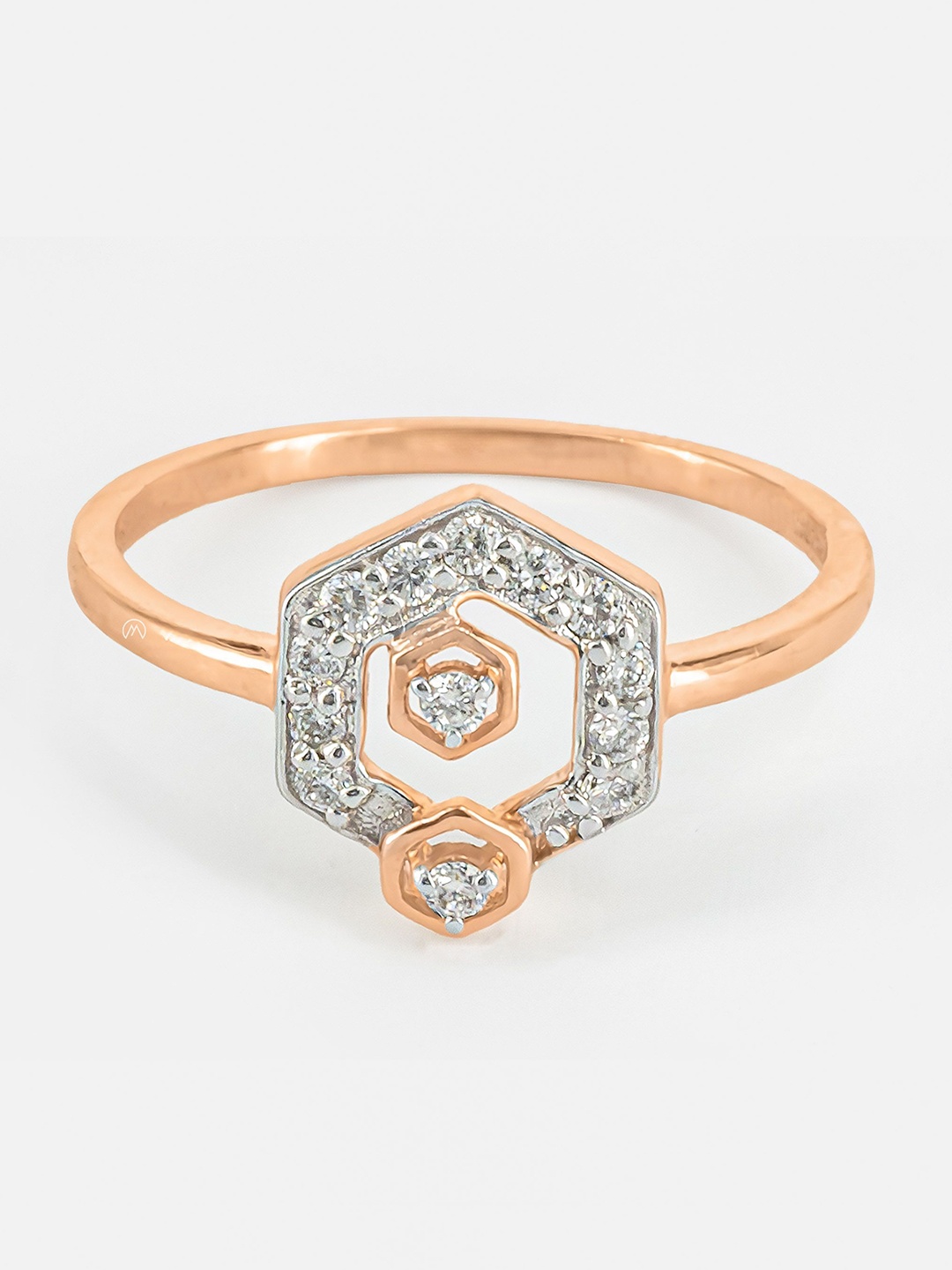 

MAIORA Women Ring Diamond 0.130 carat, Rose gold