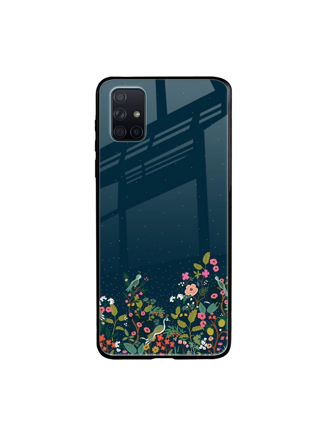

QRIOH Floral Printed Samsung Galaxy A71 Back Case Mobile Accessories, Green