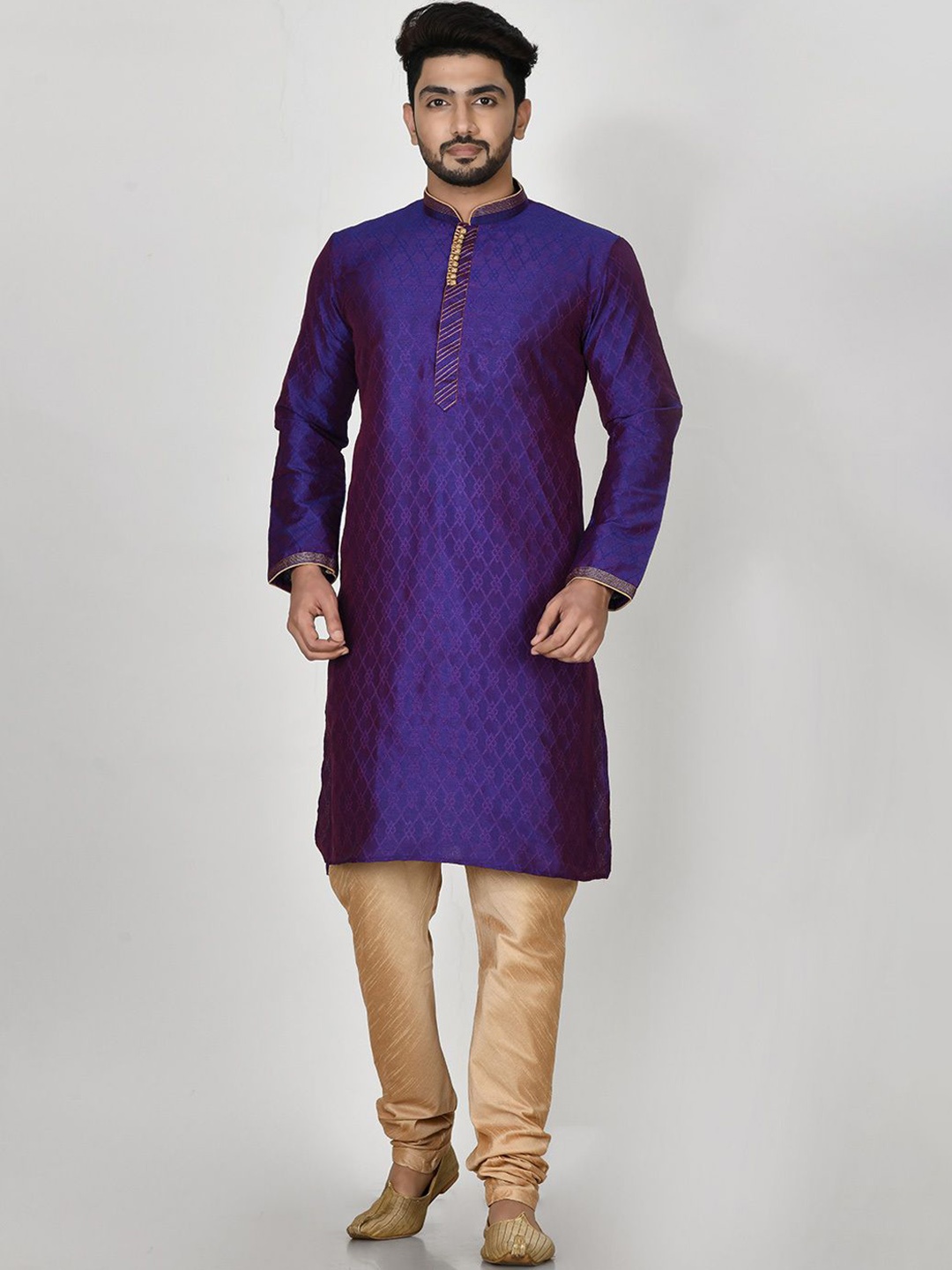 

RANAK Men Regular Kurta with Pyjamas, Purple