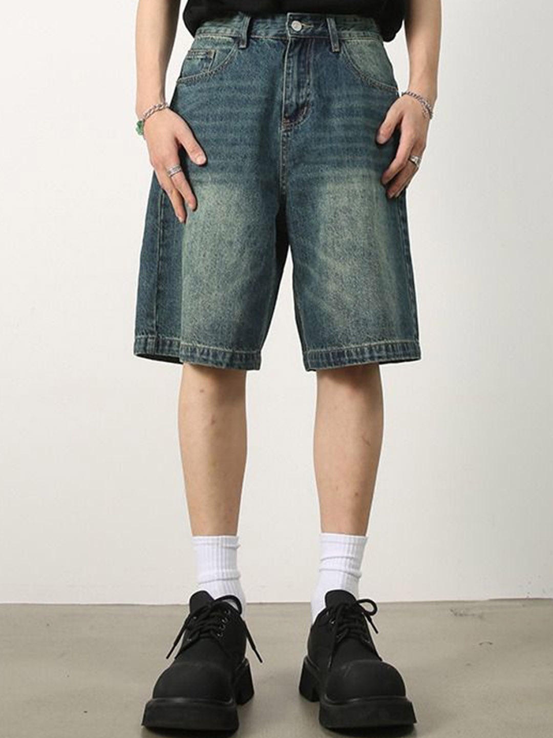

StyleCast Men Denim Shorts, Blue
