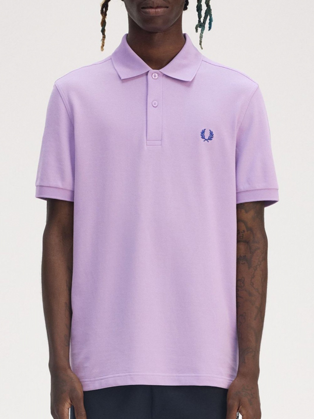

Fred Perry Men Polo Collar T-shirt, Purple