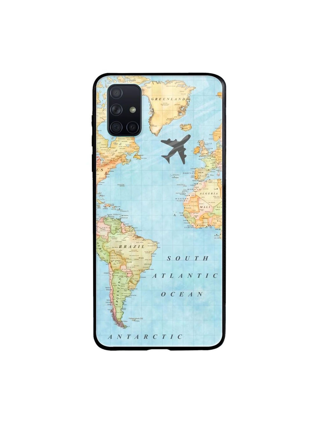 

QRIOH Quirky Printed Samsung Galaxy A71 Back Case Mobile Accessories, Blue