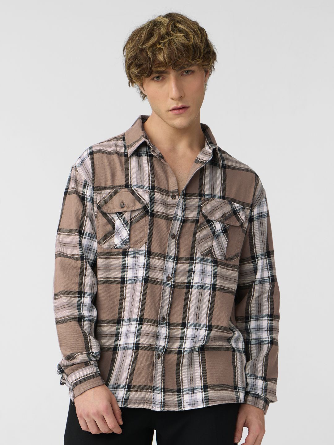 

The Souled Store Men Opaque Checked Casual Relaxed Fit Shirt, Multi