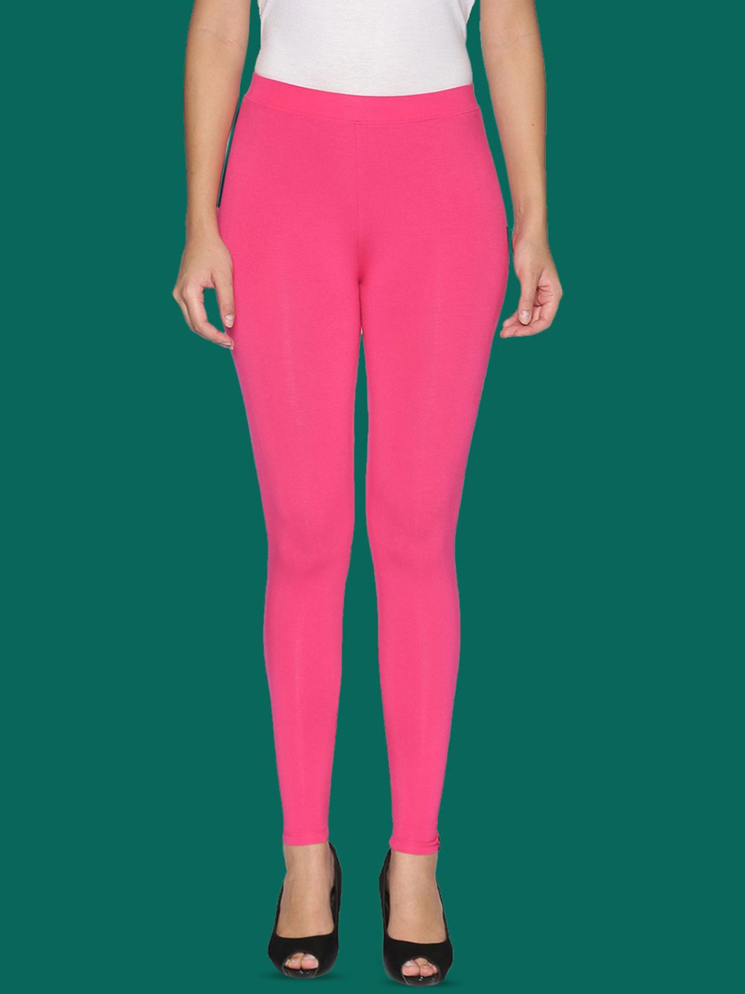 

TWIN BIRDS Ankle Length Leggings, Pink