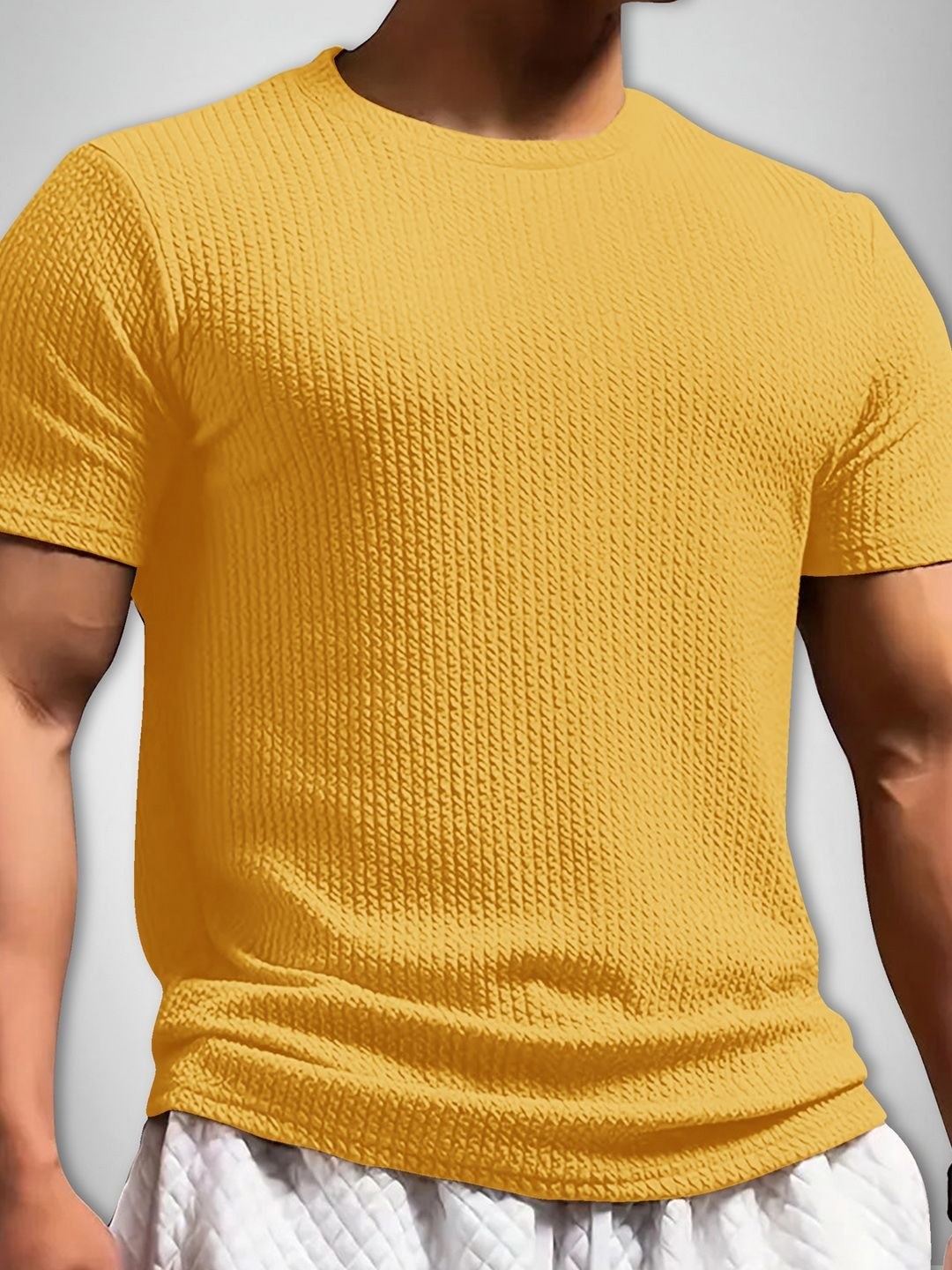

SZN Men T-shirt, Yellow