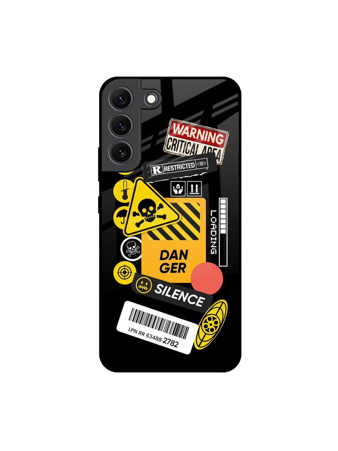 

QRIOH Typography Printed Samsung Galaxy S22 Back Case Mobile Accessories, Black