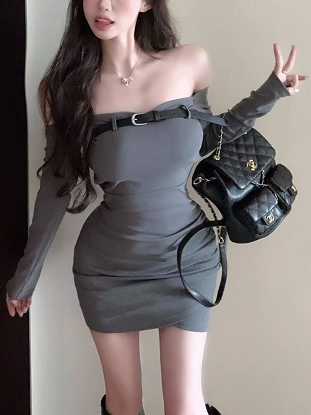 

DressBerry Bodycon Dress, Grey