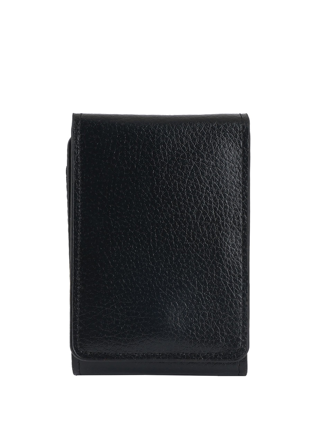 

CLARABAE Men PU Two Fold Wallet, Black