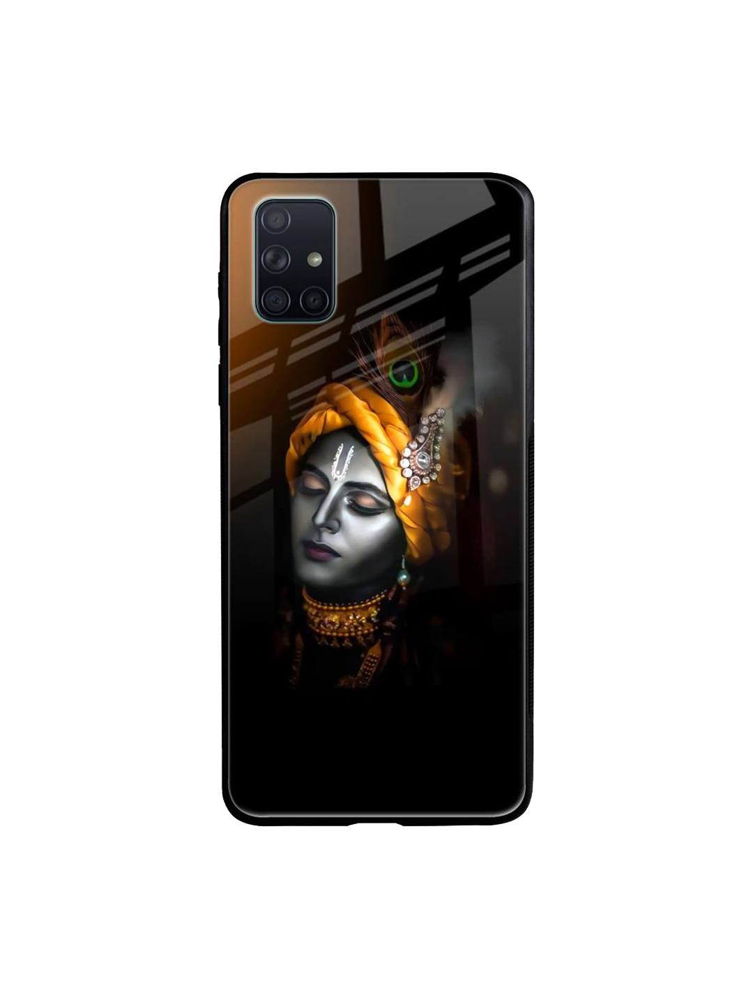 

QRIOH Quirky Printed Samsung Galaxy A71 Back Case Mobile Accessories, Black