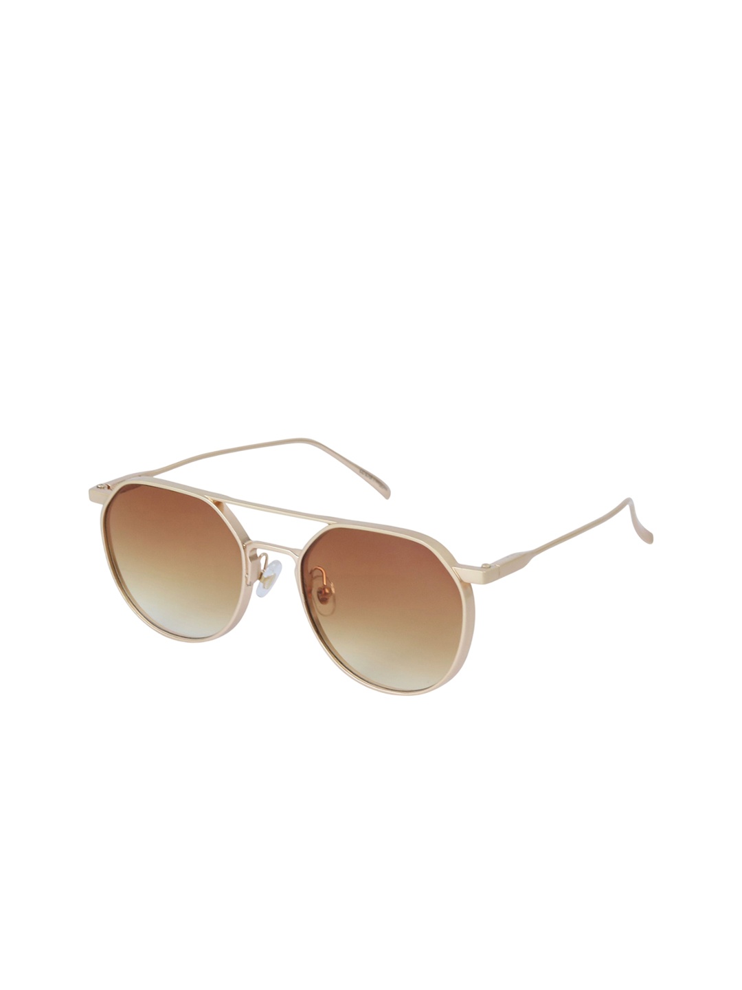 

Woggles Unisex Round Sunglasses with UV Protected Lens, Brown