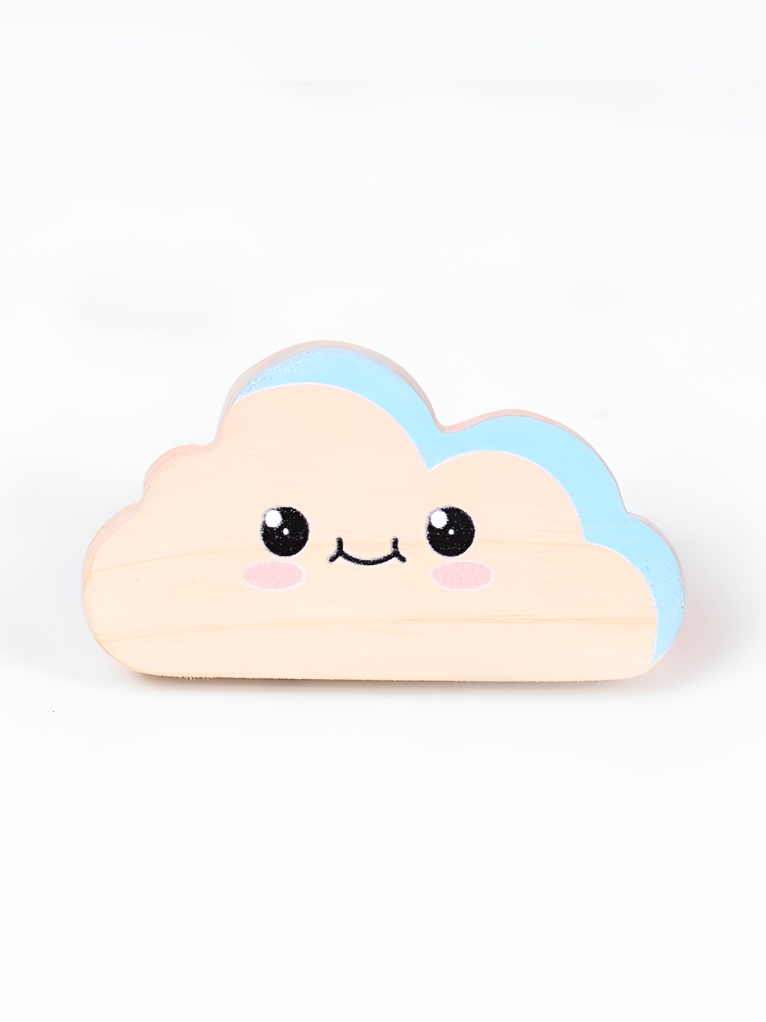 

Pinch of Pretty Beige & Blue Cloud Printed Wooden Knob