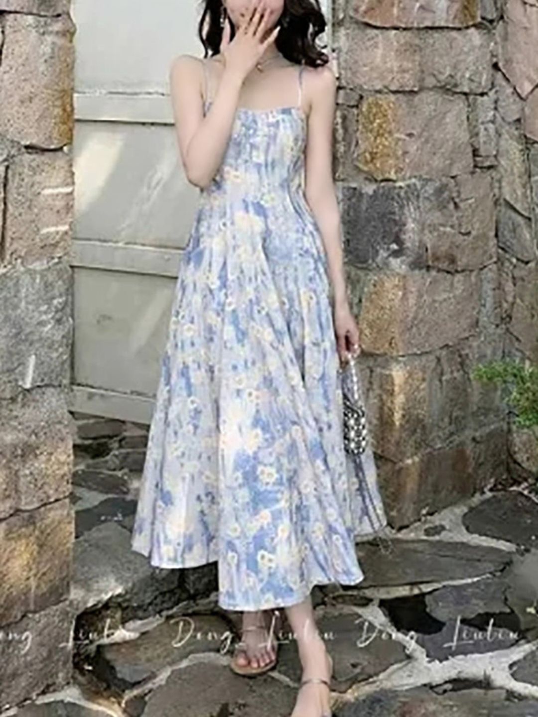 

DressBerry Floral Print Fit & Flare Maxi Dress, Multi