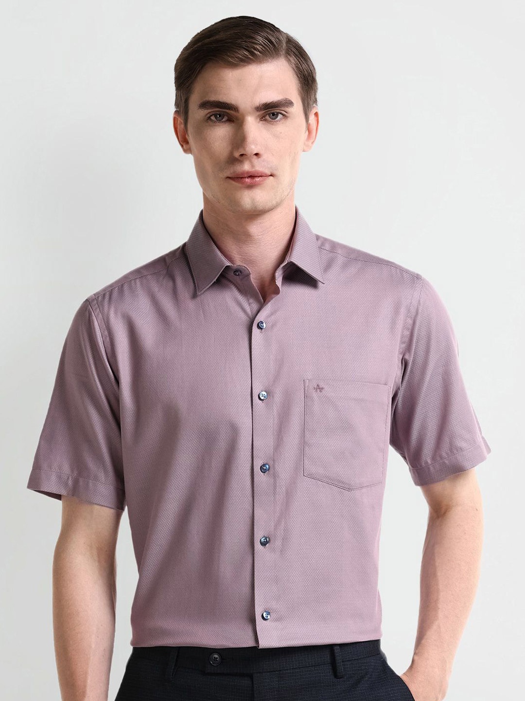 

Arrow Men Classic Opaque Formal Shirt, Pink