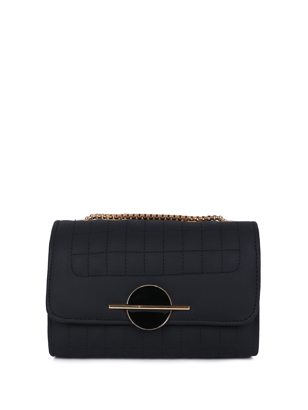 

LADY QUINTON PU Structured Sling Bag, Black