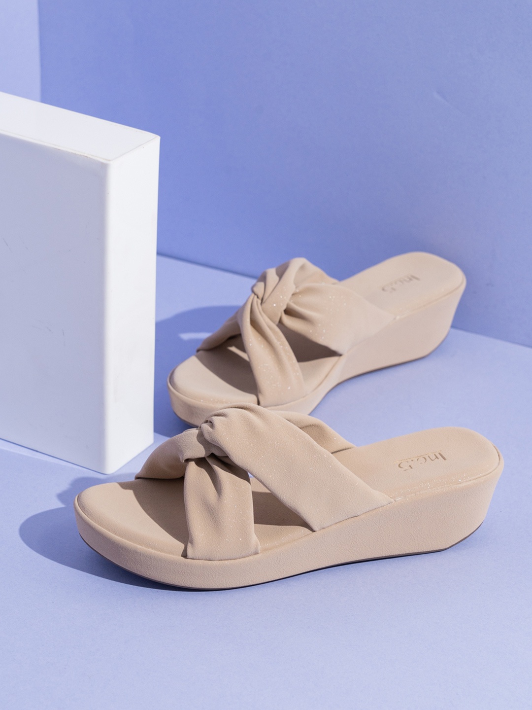 

Inc 5 Party Wedge Sandals, Beige