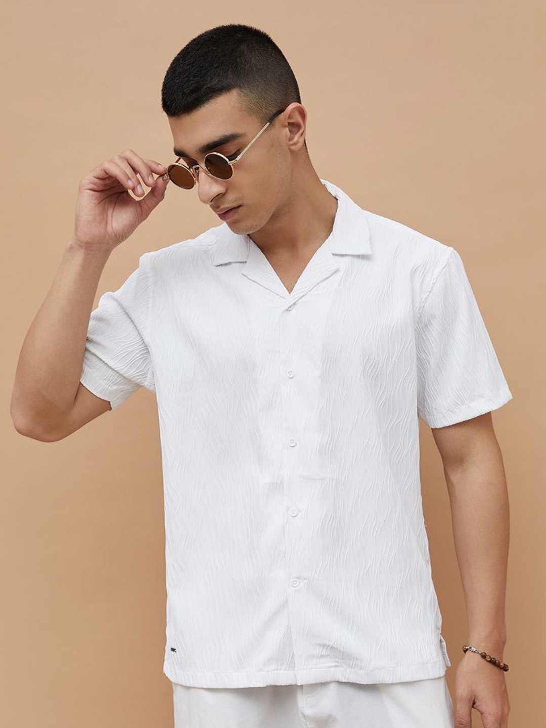 

Forca Men Opaque Casual Shirt, White