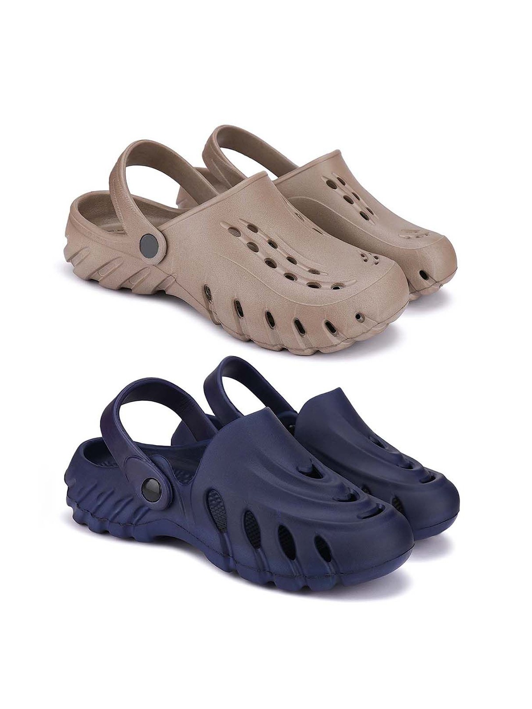 

BERSACHE Men Clogs, Navy blue