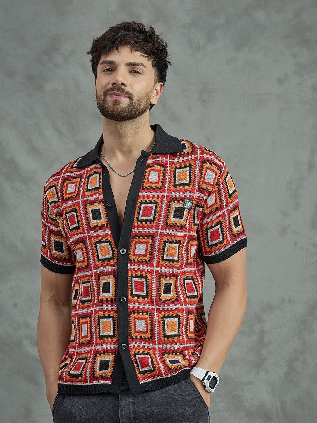 

FUGAZEE Men Opaque Casual Shirt, Red