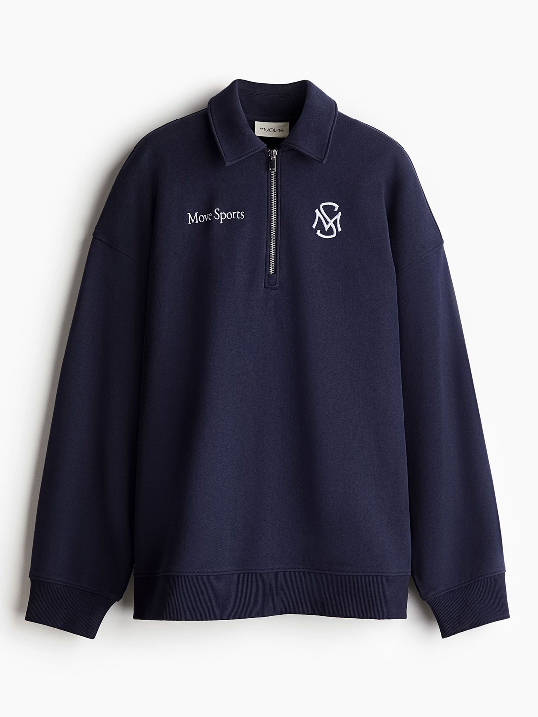 

H&M Collared Sports Sweatshirt, Blue